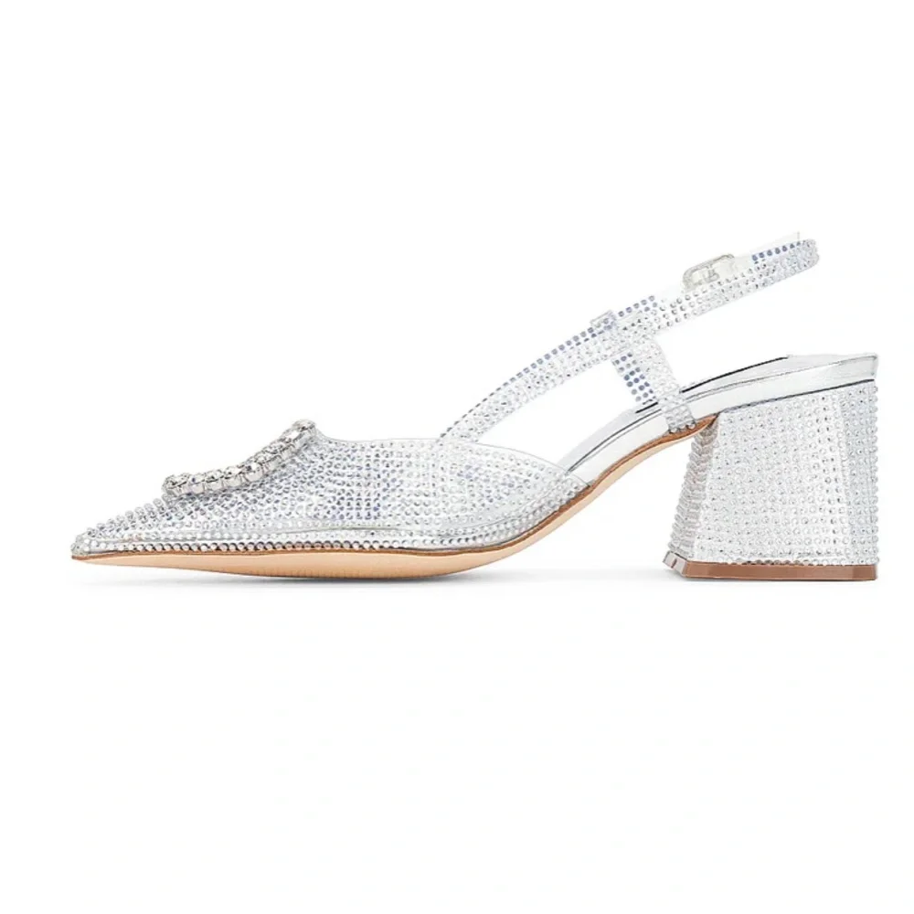 Steve Madden Bergen Heel in Clear Size: 6
